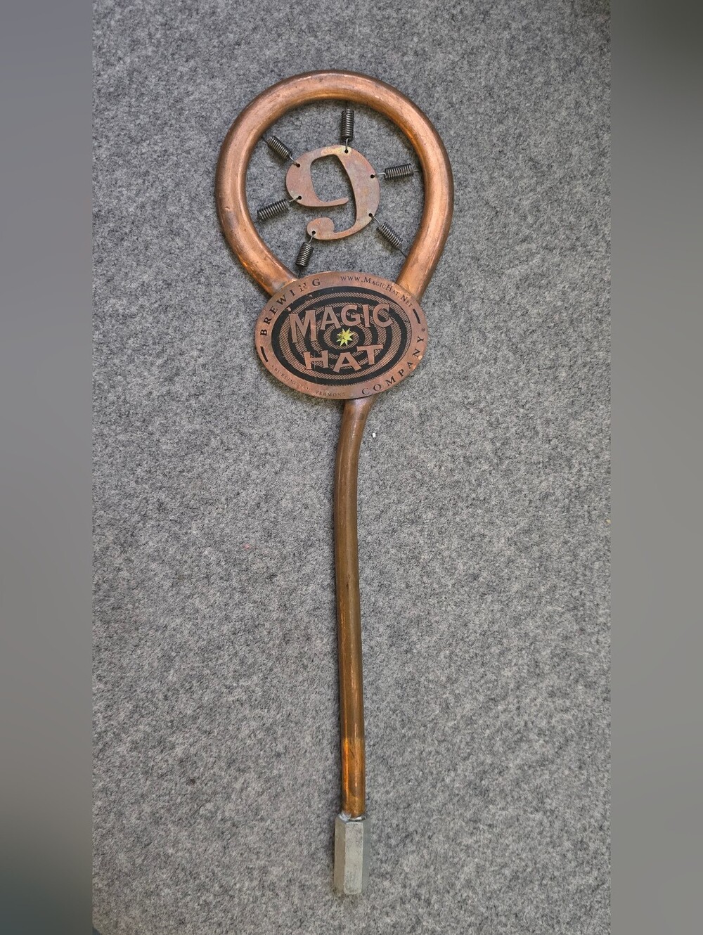Magic Hat Copper Tap Handle with Logo Accent